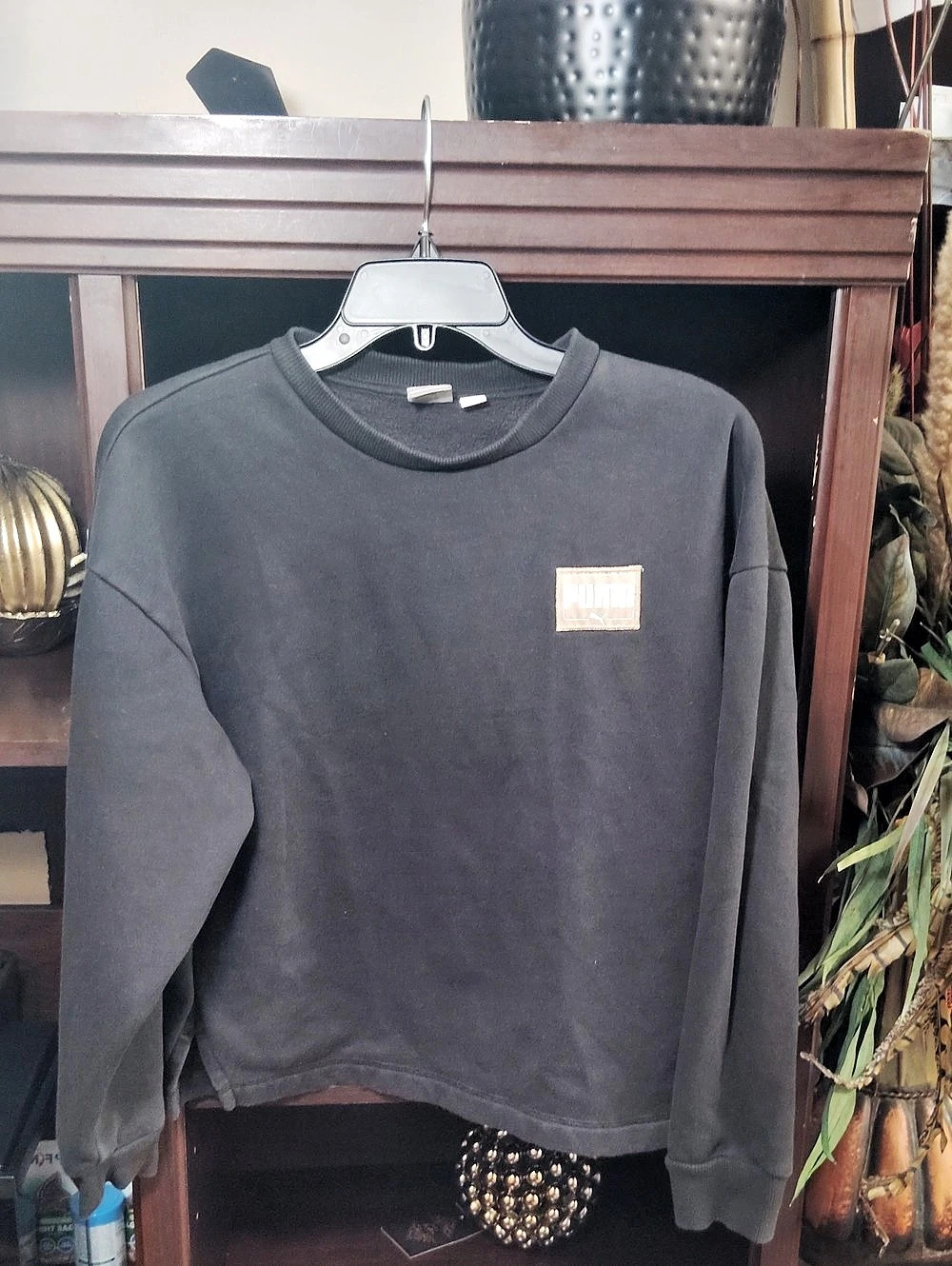 Puma Way 1 Black Crewneck Sweatshirt Size Small